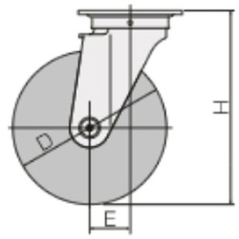 金具付キャスター エスコ