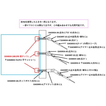 袋ナット[ステンレス] - エスコ