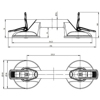 60kg サクションリフターセット エスコ