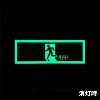 高輝度蓄光通路誘導標識(テープ付/C級) エスコ