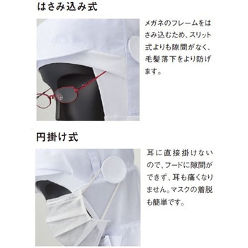 【衛生対策】[ロング]フード サーヴォ(サンペックスイスト)