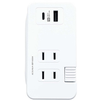旅行用電源タップAC3 USBA+C 3A 0.2m カシムラ