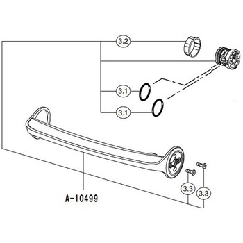 A-10499 �ؑփn���h��ASSY INAX(LIXIL) 70386849
