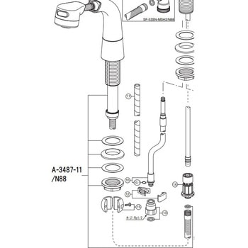 A-3487-11/N88 �f������ INAX(LIXIL) 70388581