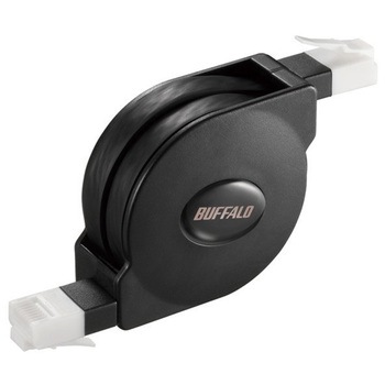 ツメの折れないCat6 LANケーブル 巻取式 BUFFALO(バッファロー)