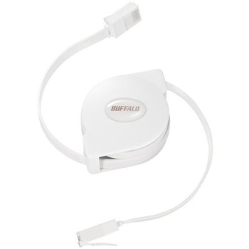 ツメの折れないCat6 LANケーブル 巻取式 BUFFALO(バッファロー)