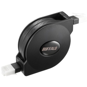 ツメの折れないCat6 LANケーブル 巻取式 BUFFALO(バッファロー)