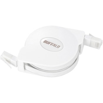 ツメの折れないCat6 LANケーブル 巻取式 BUFFALO(バッファロー)