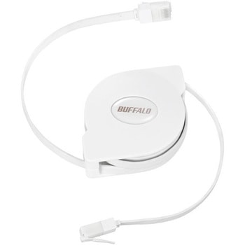 ツメの折れないCat6 LANケーブル 巻取式 BUFFALO(バッファロー)