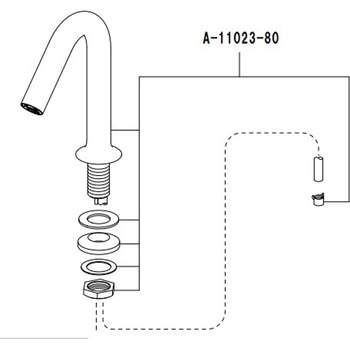 A-11023-80 �f����ASSY INAX(LIXIL) 70390166