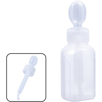 スポイトキャップ付きマーカー投薬瓶(刻印目盛り) 金鵄製作所