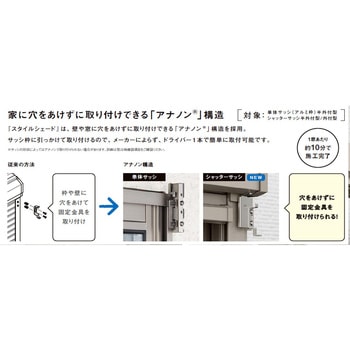 スタイルシェード取付用部品(サッシ枠付け用) トステム(LIXIL)