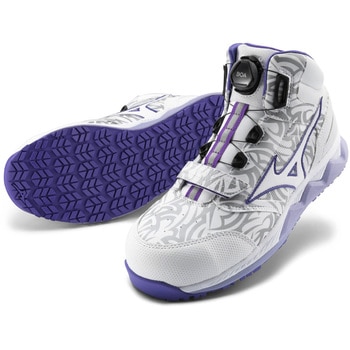 【希少】【未使用品】ミズノ BOA搭載　26.5 限定 ホワイト パープル F1GA210301 ALMIGHTY HW51M BOA 1足 mizuno(ミズノ) 【通販モノタロウ】
