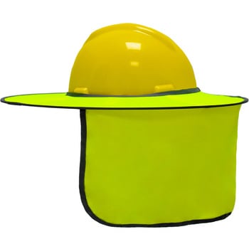 ヘルメット用蛍光バイザー セーフラン安全用品
