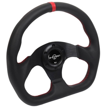 AK-8973 320mmステアリングホイール ブラックメッキアルミ合金スポーク