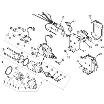 KS11023AA スターティングモータアセンブリ 1個 三菱 【通販モノタロウ】