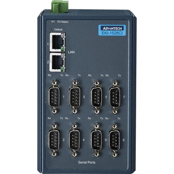 8ポートシリアルデバイスサーバ【DINレール取付】 - Advantech(アドバンテック)