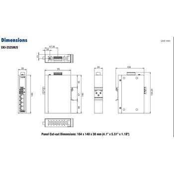 非管理型・産業用 イーサネットスイッチ(10/100mbps対応)【EKI-2000 シリーズ】 Advantech(アドバンテック)