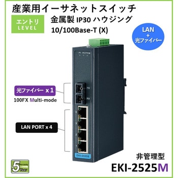 非管理型 産業用イーサネットスイッチ (10/100Mbps対応) EKI-2000シリーズ Advantech(アドバンテック)
