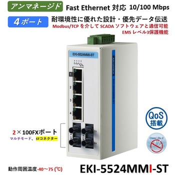 非管理型・産業用イーサネットスイッチ 広範囲温度対応：EKI-5500シリーズ Advantech(アドバンテック)