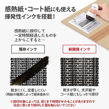 個人情報保護スタンプ ローラーケシポン 箱用オープナー プラス(文具)