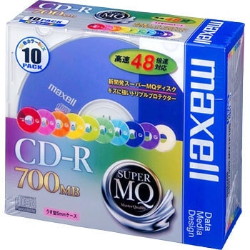 CDR700S.MIX1P10S �f�[�^�pCD-R SuperMQ (2-48�{��) �}�N�Z�� 700MB ���^5mm�P�[�X 70436336