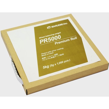 鉄製 貼付プレミアムロールウエイト 5g刻み マルエム(自動車用品)