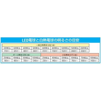 AC100V/12.9W/E26 電球/LED(電球色) エスコ