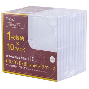 CD/DVD用プラスチックケース - エスコ