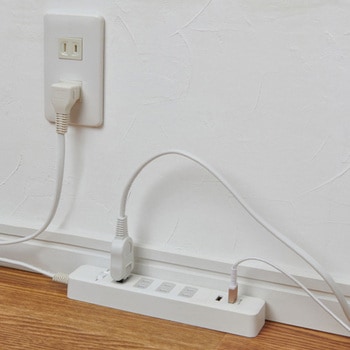 AC100V/14A タップ(4口/USBポート/雷ガート) エスコ