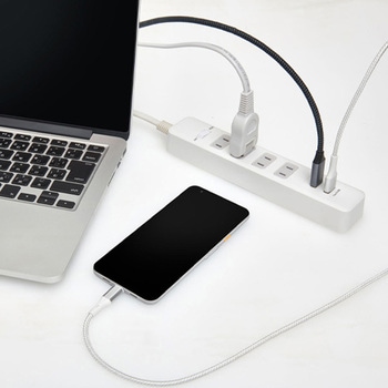 AC100V/14A タップ(4口/USBポート/雷ガート) エスコ