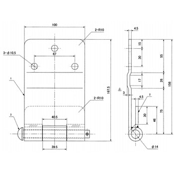ハイム蝶番(180度回転式 ) - 信和自動車工業