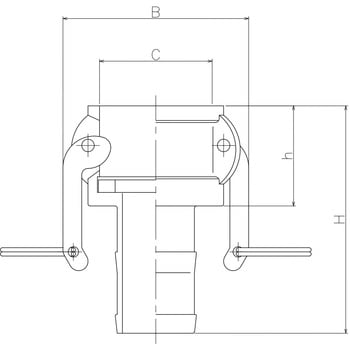 アームロックカップリング type-C ホースシャンクカプラー ステンレス