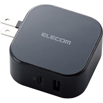 スマホ充電器 AC充電器 USB×1ポート タイプC×1ポート 20W 高速 USBコンセント iPhone エレコム