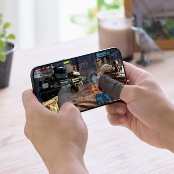 ゲーミング フィンガーキャップ スマホ タブレット 4個入 フリーサイズ エレコム