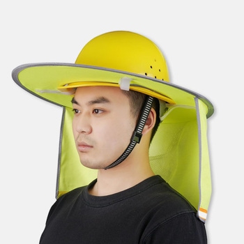 ヘルメットに取り付ける日差しよけ AFF WARE