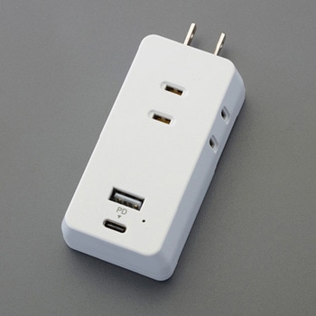 タップ(USB充電ポート付/雷サージ対応) エスコ