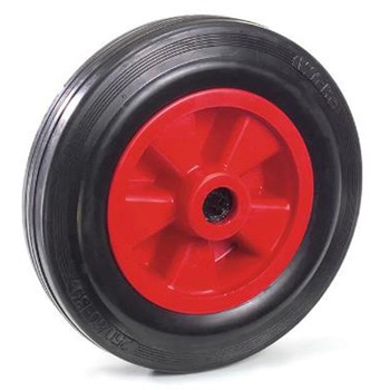 ソリットラバータイヤ(プラスチックホイール) - エスコ