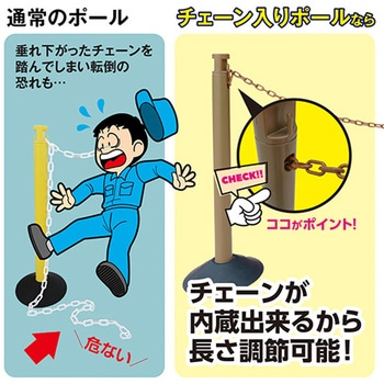 チェーンスタンド(チェーン内蔵) エスコ