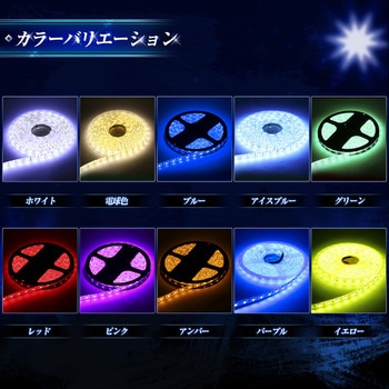 LEDテープライトチップ1段タイプ 3m 防水 12v 専用 竹村商会