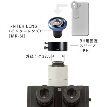 <i-NTER LENS用>JIS鏡筒顕微鏡取り付け用スリーブ マイクロネット