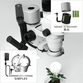 <MyDeskシリーズ><ウルトラCマウント搭載>同時3視野ズーム式実体顕微鏡 伸太T(アーム式) マイクロネット