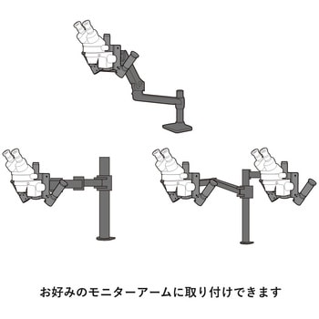 <モニターアーム取付>実体顕微鏡シリーズ マイクロネット