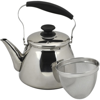 マイティネオ ステンレス製広口ケトル(茶こしアミ付) ベストコ