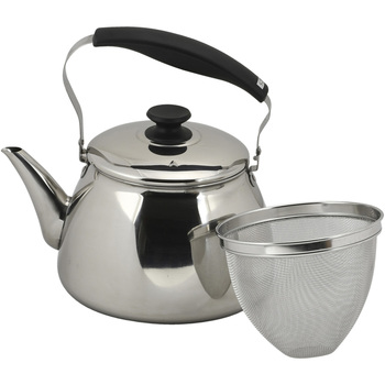 マイティネオ ステンレス製広口ケトル(茶こしアミ付) ベストコ