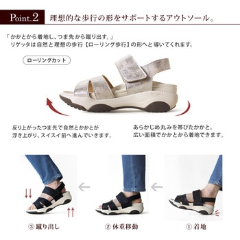 リゲッタ 厚底EVAサンダル ホワイト S リゲッタ