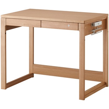 BEENO 木製デスク 幅90cm 引出付き コイズミファニテック