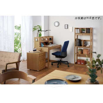 BEENO  デスクシェルフ 幅104.4cm 木製 小引出1杯 コイズミファニテック