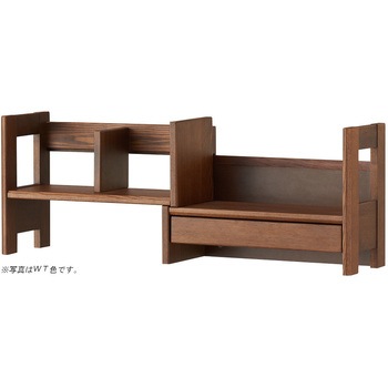 BEENO  エクステンション本立て 幅46.9(86.4)cm 木製 小引出1杯 コイズミファニテック