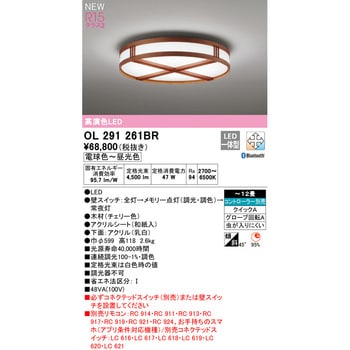 OL291261BR LEDシーリングライト 1台 オーデリック(ODELIC) 【通販